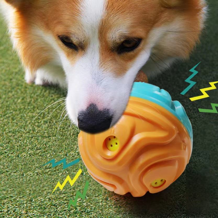 Interactive Pet Ball Cleaning Teeth Accessories Squeaky Safety Dog Bite Chew Toy for Aggressive Chewers
