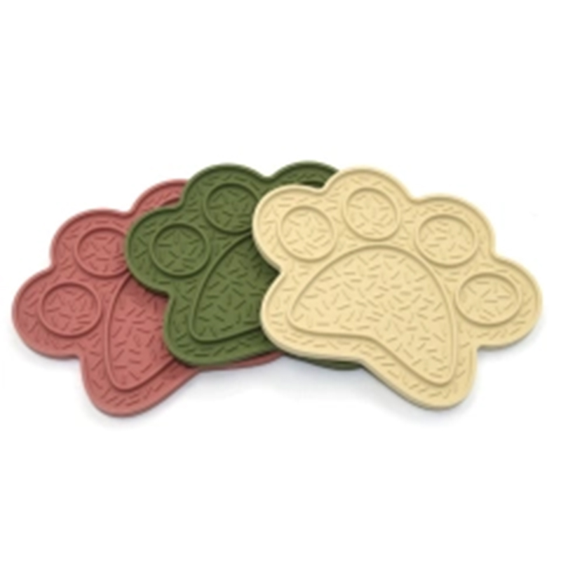 Entertaining Cat Design Self-Feeding Puzzle Plate for Dogs Featuring an Easy Attachment System