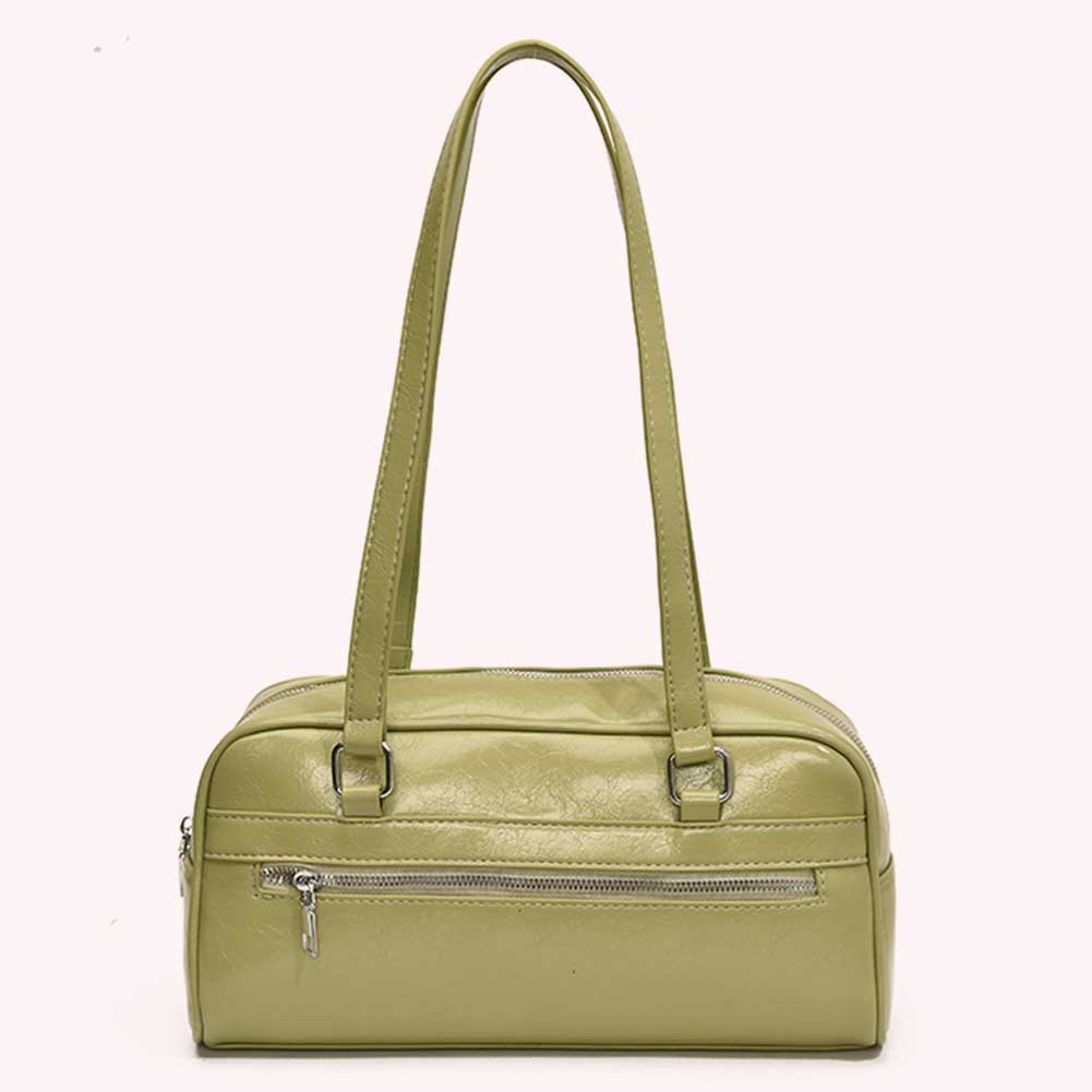 Women PU Shoulder Bag Stylish Armpit Bag Solid Color Fashion Underarm Bag Large Capacity Trendy Tote Handbag Outdoor Travel Bag