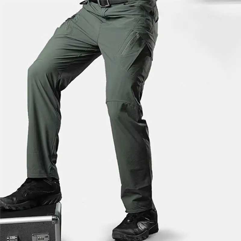 Consul IX9 Tactical Pants Mens Stretch 7-Pocket Military Enthusiast Pants Outdoor Work Pants Straight Tube Training Pants LX241107