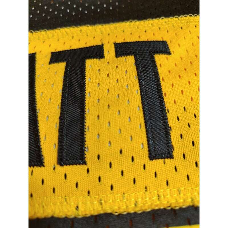 2025 Customized Name&Number Men's Embroidered American Football Jersey Pittsburgh Yellow And Black Personalized Short Sleeved Shirt