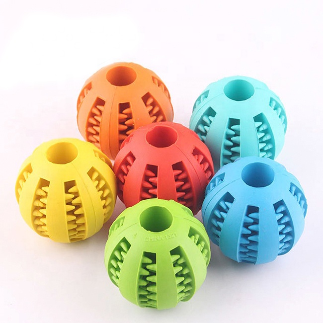Pet accessory good quality rubber pet ball chew toys for dog