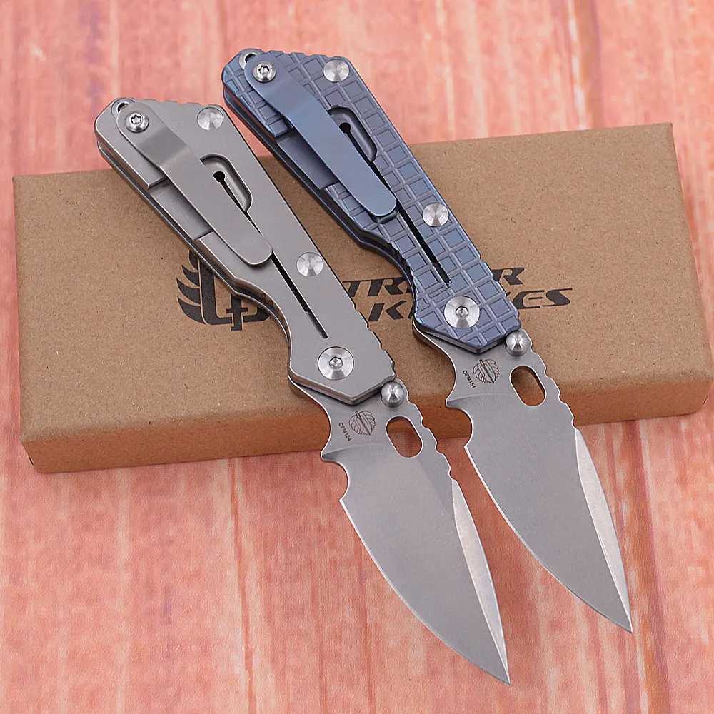 JUFULE Titanium Frame Steel Insert Ceramic Bearing PT-3 Mark CPM154 Tactical Pocket Camping Hunt EDC Tool Folding Knife X2411081