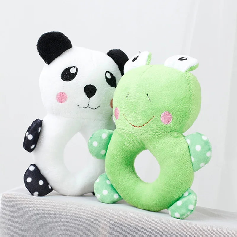 Cartoon Panda Frog Rabbit Soft Dog Plush Toy Pet Chew Toy For Small Dog Teddy Chihuahua Puppy Interactive Dog Toys