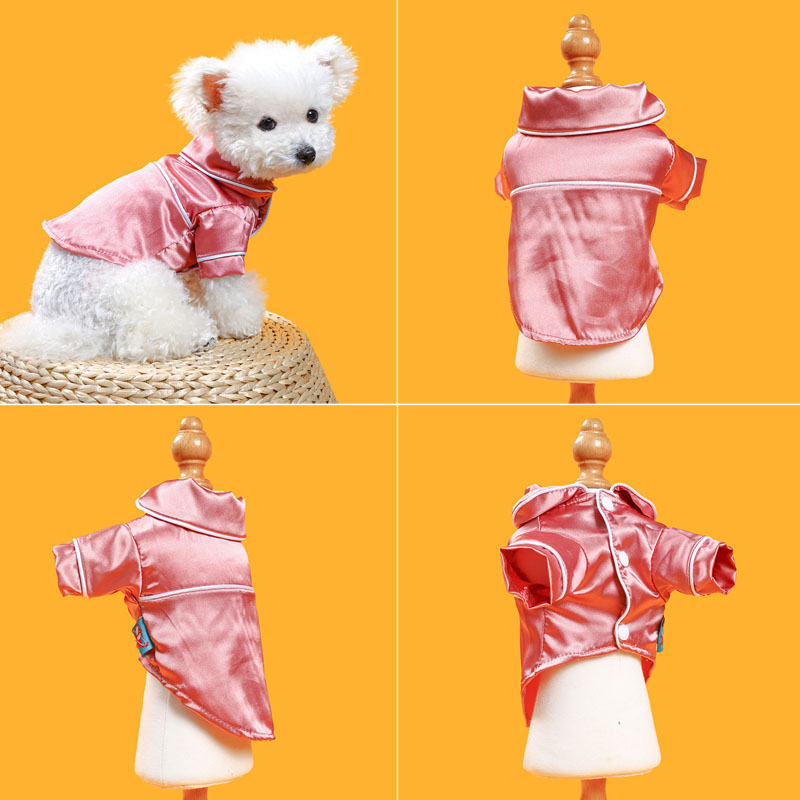 Silk Dog Pajamas Dog Clothes for Small Dogs Girl Boy Pet Onesie Doggy Outfit Puppy Doggy Cat Coat Jumpsuit