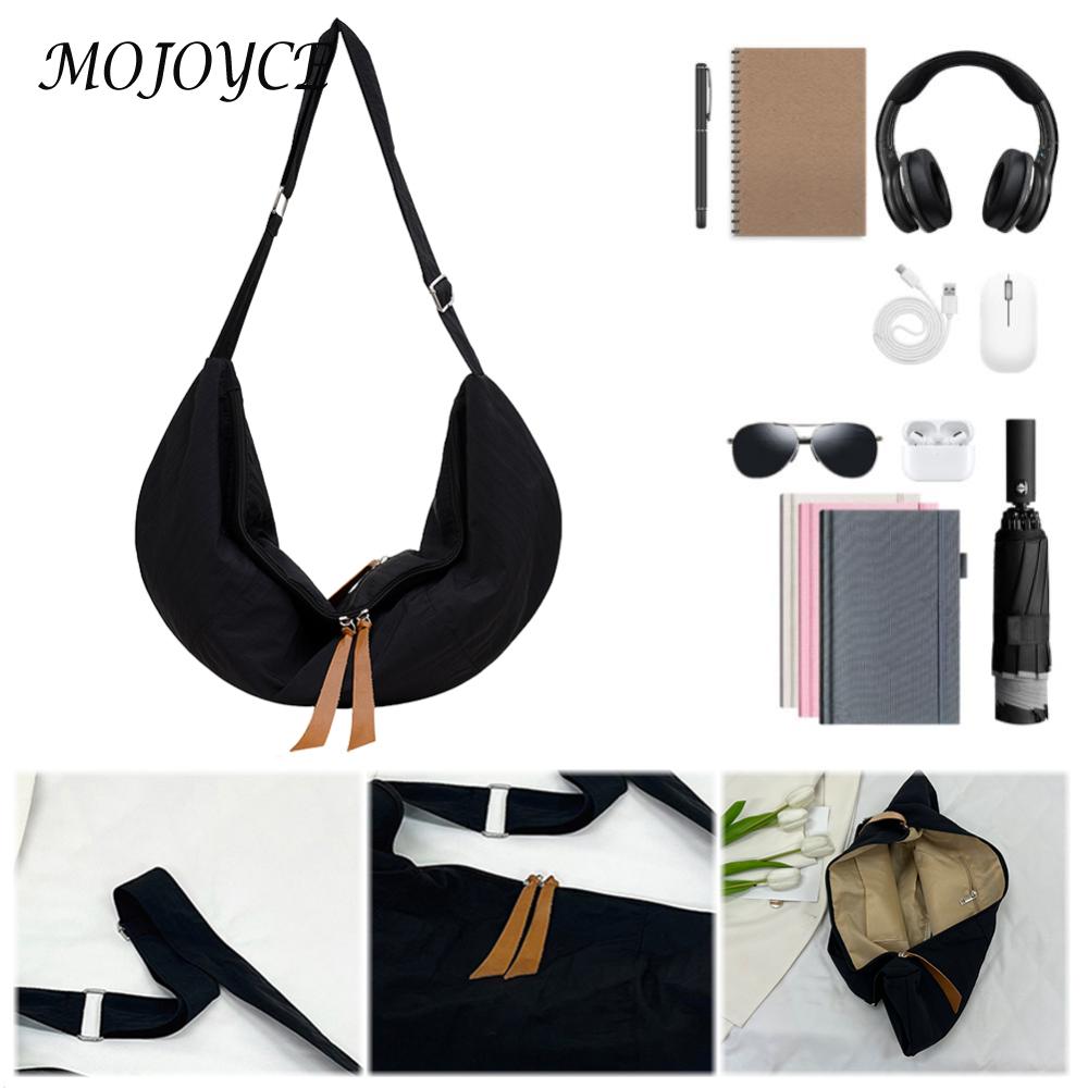 Women Dumpling Bag Trendy Crescent Bag Adjustable Strap Half Moon Bag Large Capacity Solid Color Shoulder Bag Trendy Satchel Bag