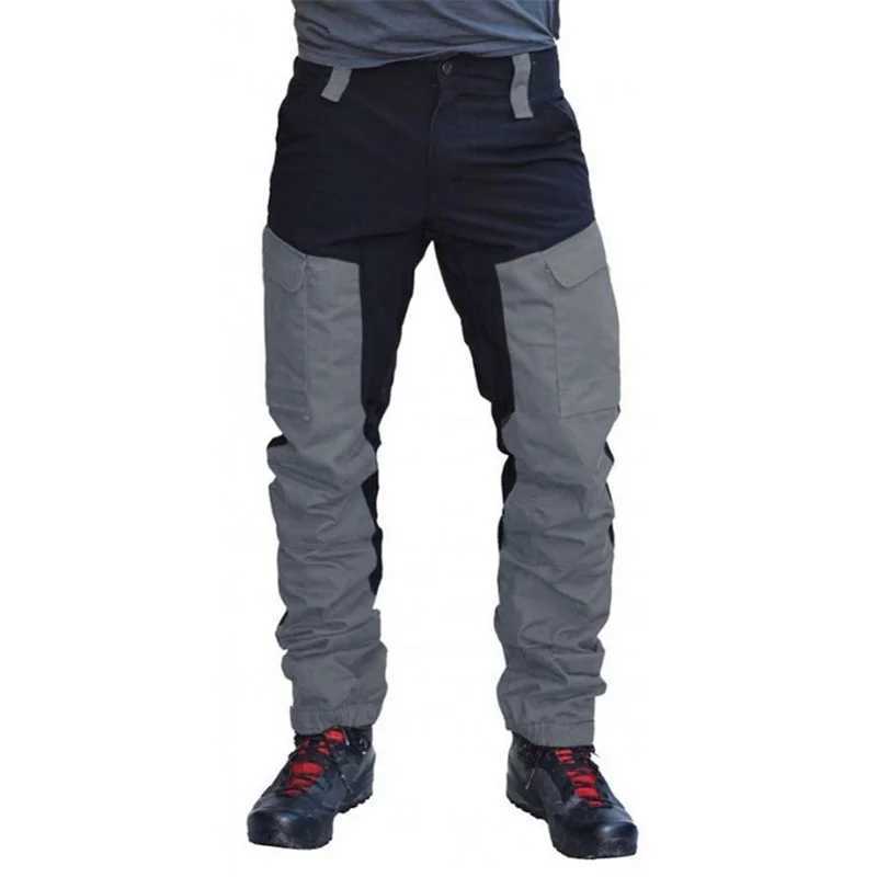 Cargo Pants Men Panelled Summer Trousers Lightweight Breathable Male Pant Multiple Pockets Mens Streetwear Outdoor Working S-5Xl LX241107