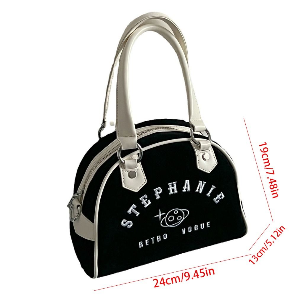 Portable PU Leather Boston Bag Suede Solid Color PU Bowling Bag Large Capacity Velvet Baseball Bag Travel