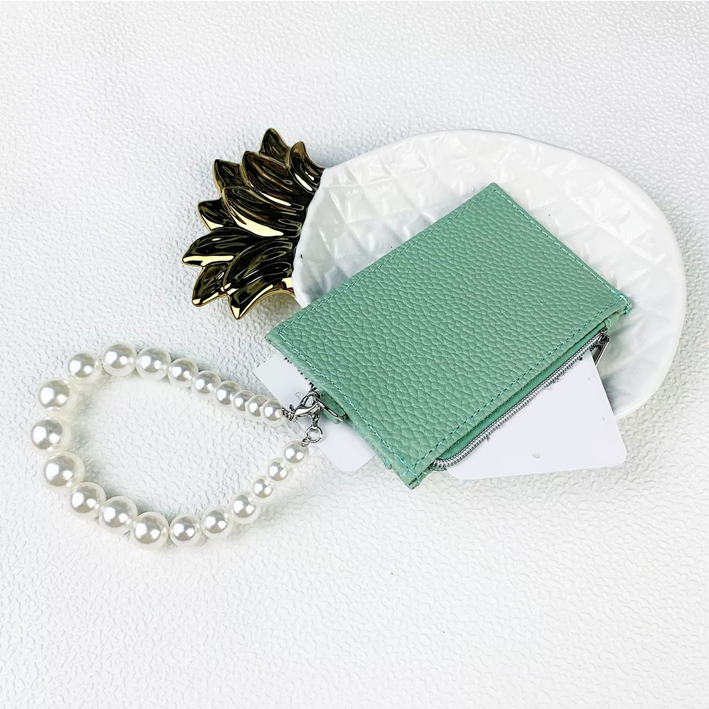 Coin Purse Wallet Pouch Card Clip Card Bag 2-in-1 Large Capacity Multiple Card Slots Multi-layer With Handle