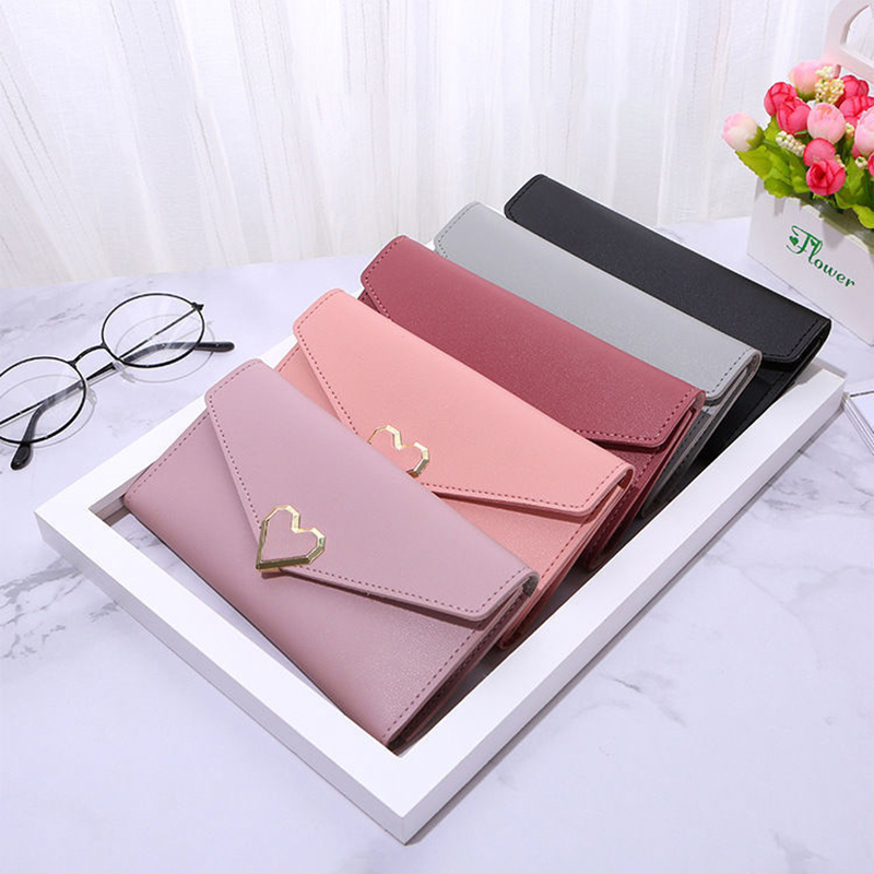 Coin Clutch Purses PU Leather Long Wallets Women's Light Luxury Fashion Simple Short Wallet Mini Credit Card Holder Money Bag