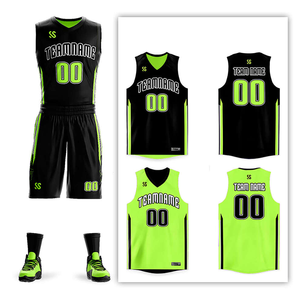2025 Custom Reversible Jersey Sets Men/Youth Double-Sided Basketball Shirt Suit Print Sportwear Team Game Training Uniform