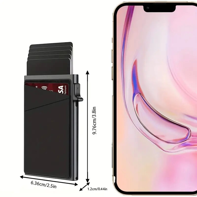 designer bag DHwanglijia Multifuncational RFID Smart Wallet Holder Metal Thin Slim Pop Up Anti Theft Business Office Credit Card Case For Men Women