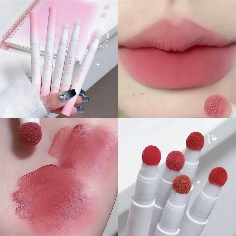 Lip Gloss Cream Air Cushion Lips Cream Matte Brick Red Lip Glaze Mud Lipstick Pen Non-Stick Cup Female Lip Tint Korean Makeup W250312