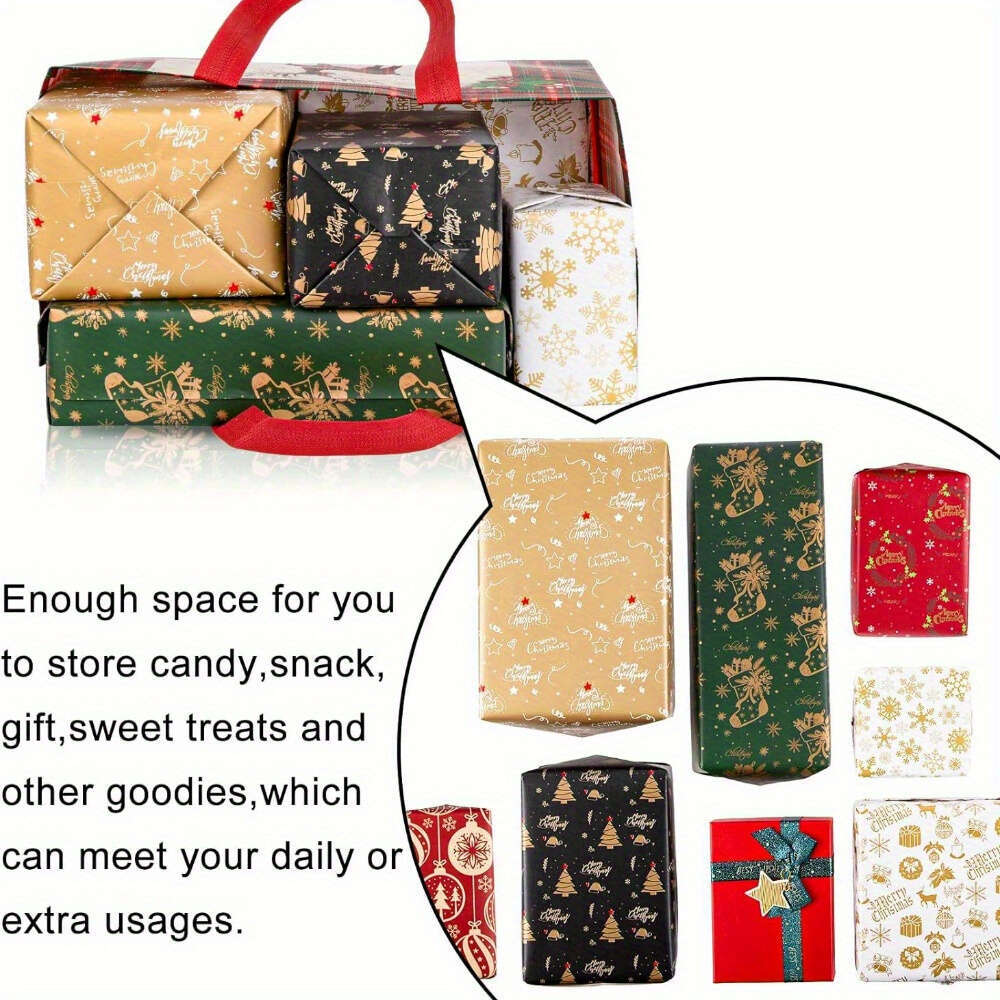 Christmas Festival-Ready Reusable Non-Woven Gift Bags