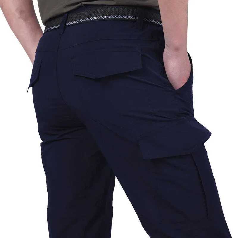 2024 Outdoor Waterproof Tactical Cargo Pants Men Breathable Summer Casual Army Military Long Trousers Male Quick Dry Cargo Pants LX241107