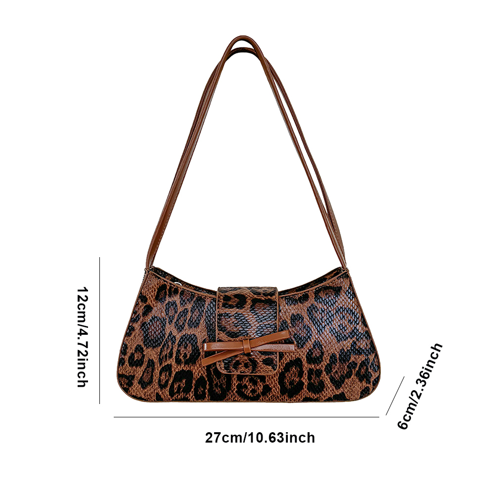 PU Leather Magnetic Closure Square Bag Shoulder Bag for Women Bowknot Underarm Bag Satchel Purse Work Travel Bag