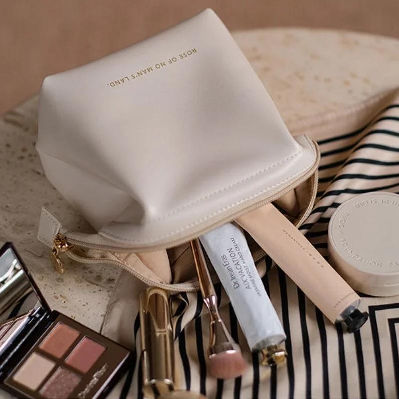 New Cosmetic Bag Ladies Fashion PU Organiser Small Coin Lipstick Travel