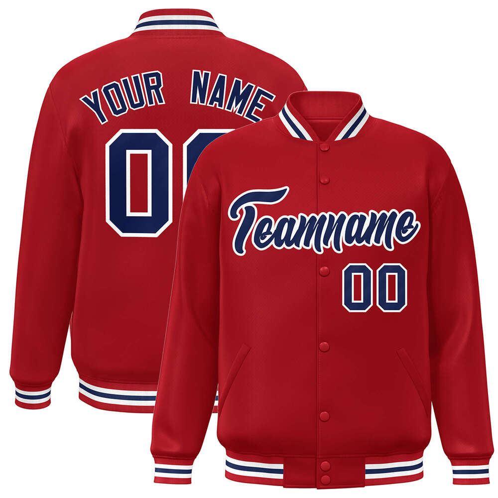 2025 Custom Baseball Classic Style Full-Snap Unisex Coat Personalized ed Name Number Varsity Letterman Jacket