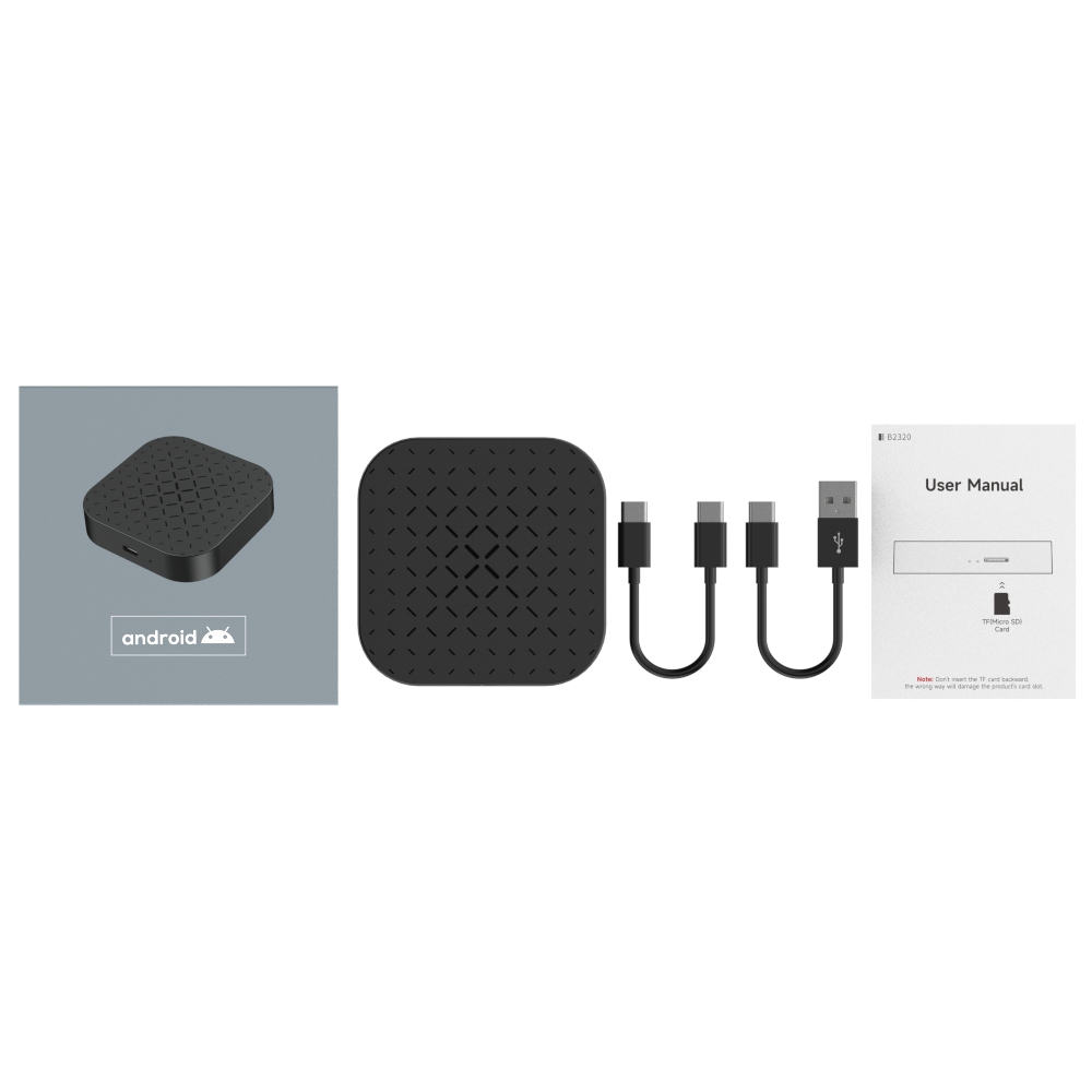 TBOX-BASIC Carplay ai box with android Qualcomm Snapdragon SDM2290 OPEN android 11 2gb 16gb carplay adapter youtube netfli-x carplay/android auto car 