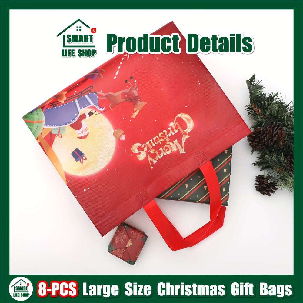 Christmas Versatile Non-Woven Xmas Tote Bags