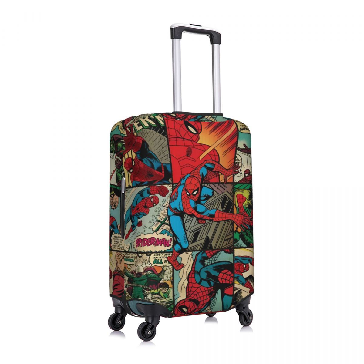 Spider Man Comic1 Suitcase Cover Holiday Cruise Trip Elastic Luggage Supplies Protector