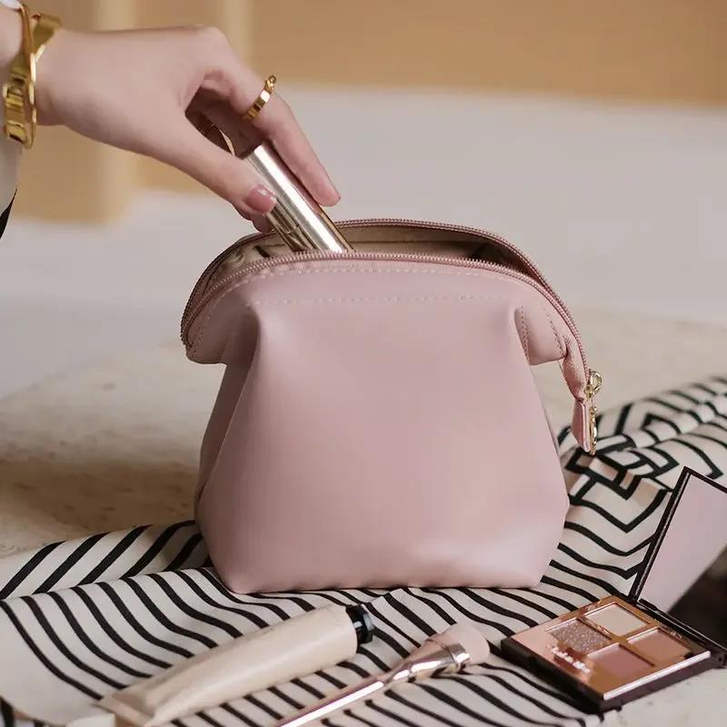 New Cosmetic Bag Ladies Fashion PU Organiser Small Coin Lipstick Travel