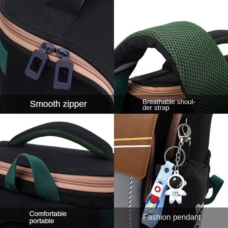 High Quality Elementary School Orthopedic Backpack for Boys Girls Back Support School Bags for Kids Boys Waterproof Backpack