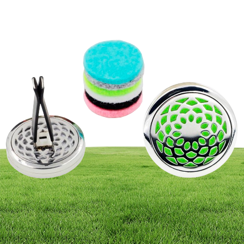 Car Perfume Diffuser Air Condiitoning Vent Clip Freshener Aromatherapy Essential Oil Diffuser with 5PCS Felt Pads 7084668