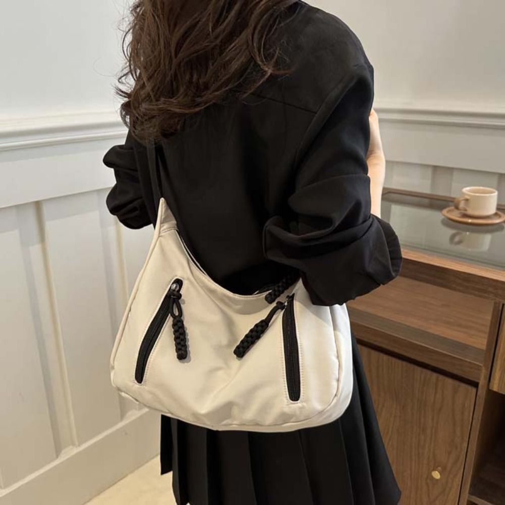 Unique Underarm Solid Color Crossbody Bag Mini Portable Dumplings Shoulder Bag Luxury Korean Style Fashion Handbag Girls