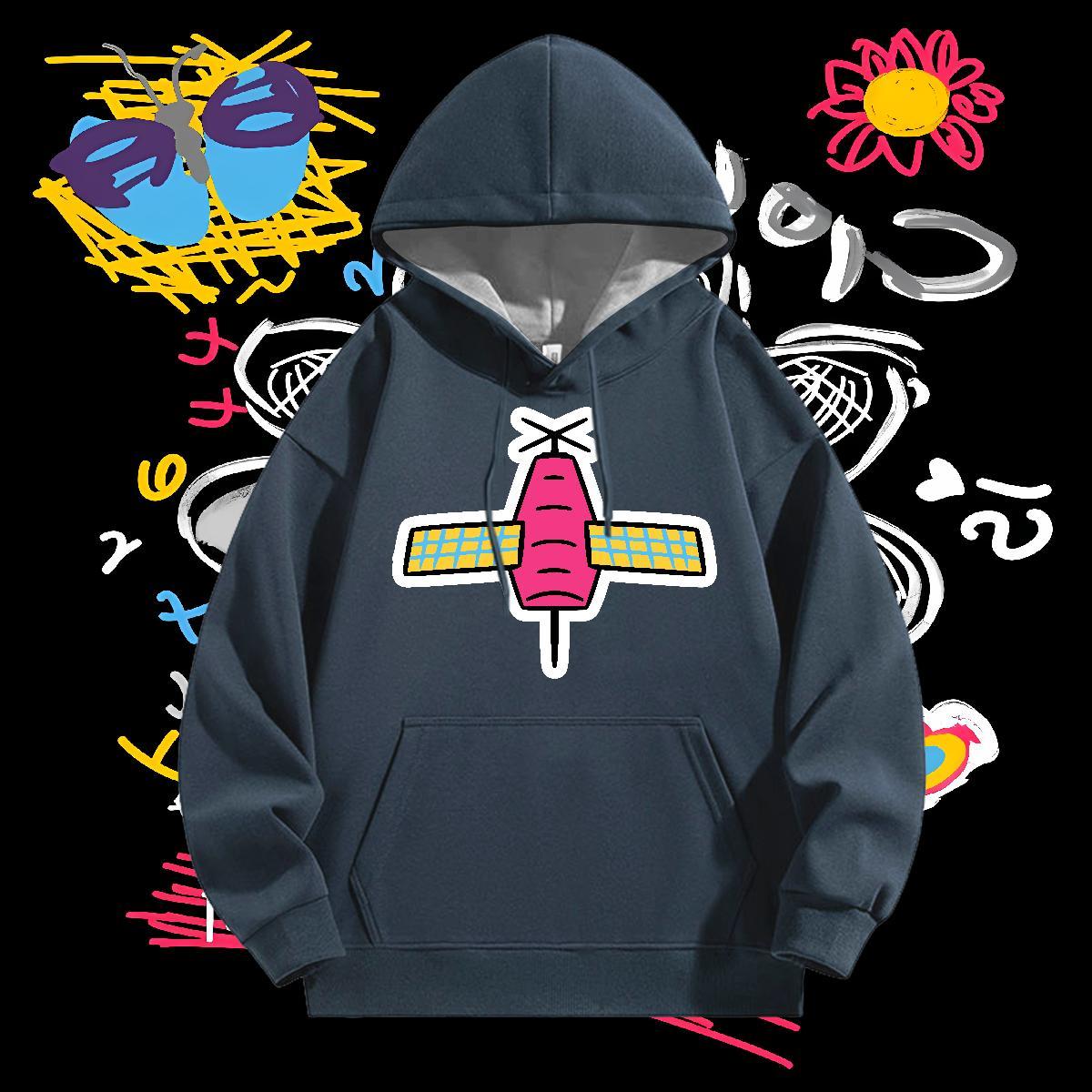 DIY Customized Hooded Sweatshirt Breathable Soft Wholesale Men's Hooded Sweatshirt Graphic Clothings Spring Autumn Cotton 350g