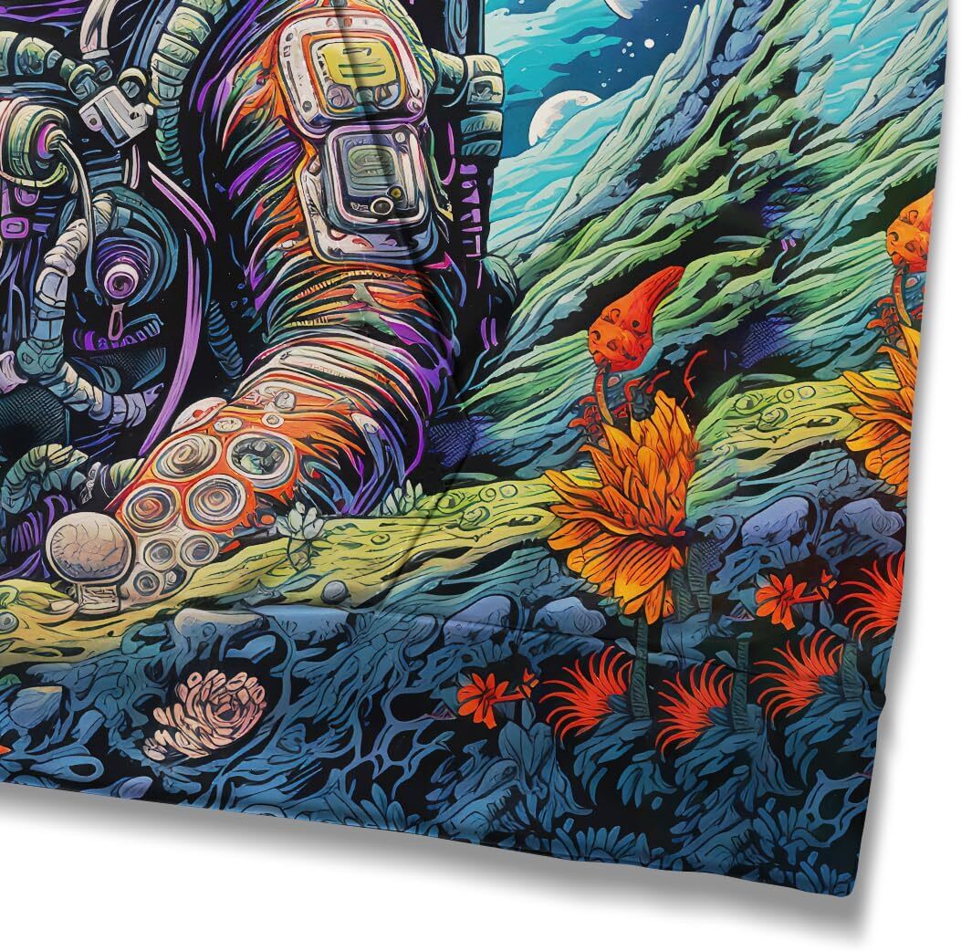 Hoodie for Mens Womens Men Novelty Mushroom Planet Astronaut Printing Hoodie Sweatshirts Magic Astronaut Hoodies Hooded Graphic cool