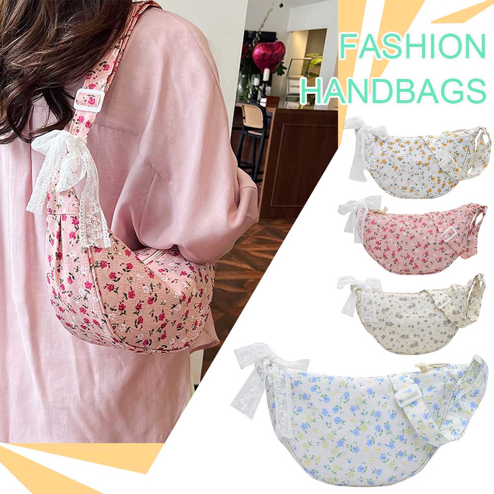 Women Cute Underarm Bag Large Capacity Leisure Armpit Bag Adjustable Strap Fashion Satchel Bag Girls Outdoor Daily Bag