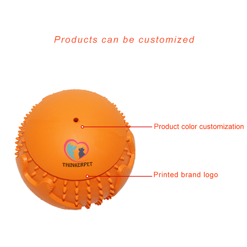 Thinkerpet Dog Toy Feeder Inspires Intelligence Bite Resistant Pet Treat Food Toy Chew Ball