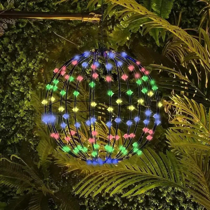 Sphere Lighted Display Christmas Decoration Glow Ball LED Lighting Frame Large Lights Fairy For Porch Patio Decor 241107