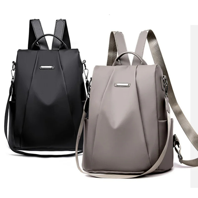 Women's Bag - Nylon Ladies Backpack with hot Detachable Strap for Travel & School