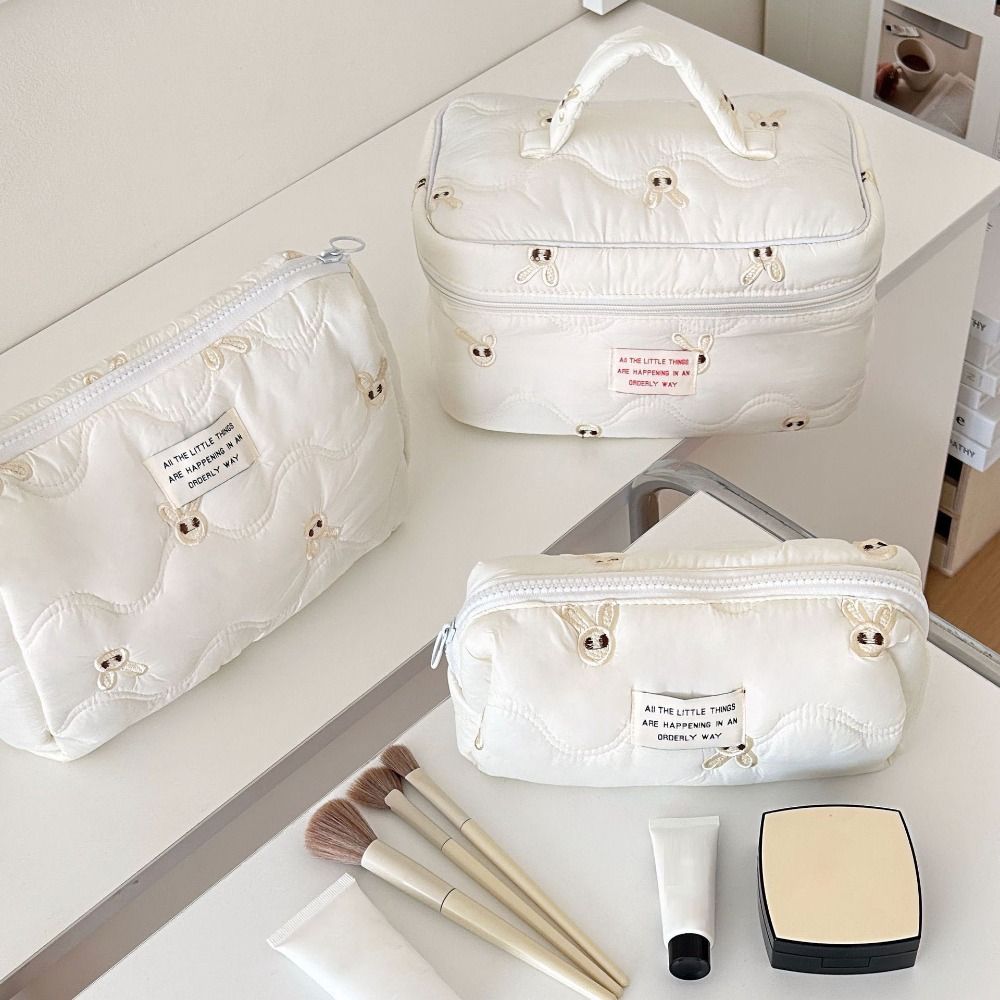 High Quality Embroidery Makeup Bag Storage Bag Large Capacity Toiletry Bag Travel Organizer Portable Washbag
