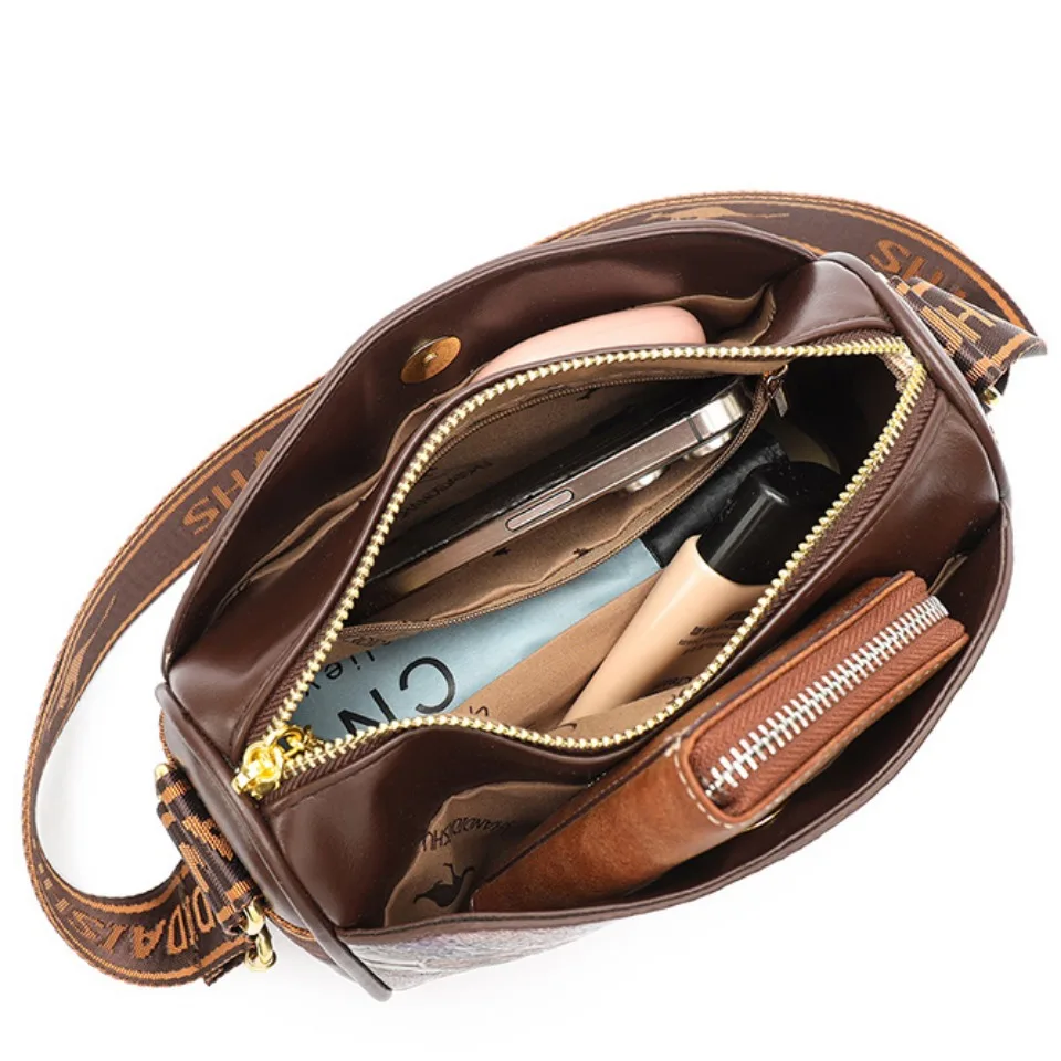 Luxury Printing light Leather Female Messenger bag Purses Designer Women Handbag High-quality Shoulder Crossbody Bags Bolsos