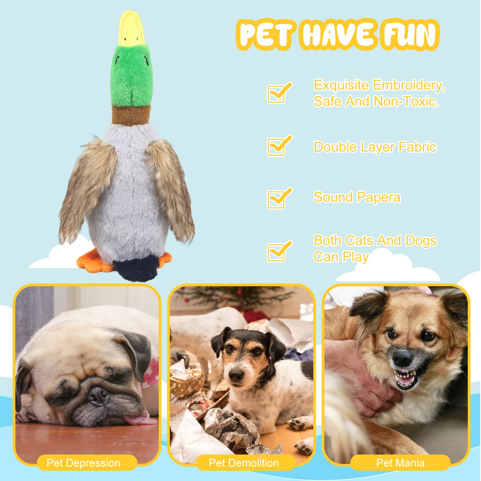 Factory Nontoxic Latex Cute Pet Dog Squeaky Toy for Small Medium Large Dogs Chewing Plush Interactive Toy