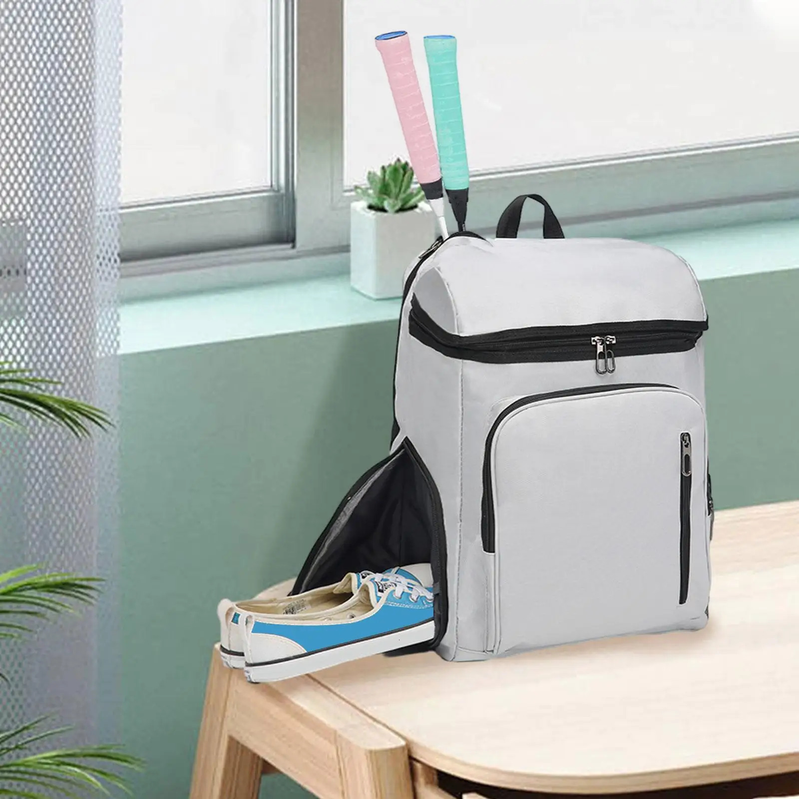 Tennis Backpack Large Multifunctional Women Men Racket Bag for Badminton Rackets Outdoor Sports 2 Pickleball 240402