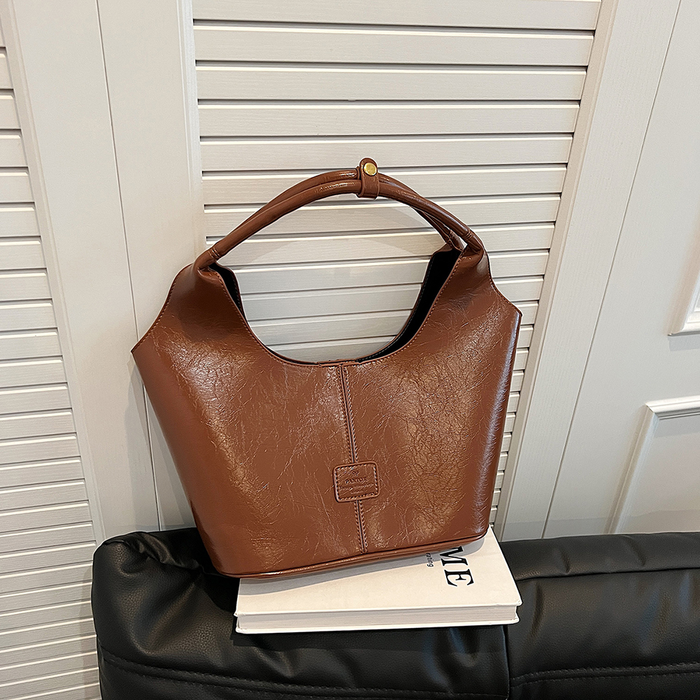 Underarm Bag for Women PU Leather with Inner Pocket Hobo Bag Solid Trendy Tote Bag Work Travel Bag
