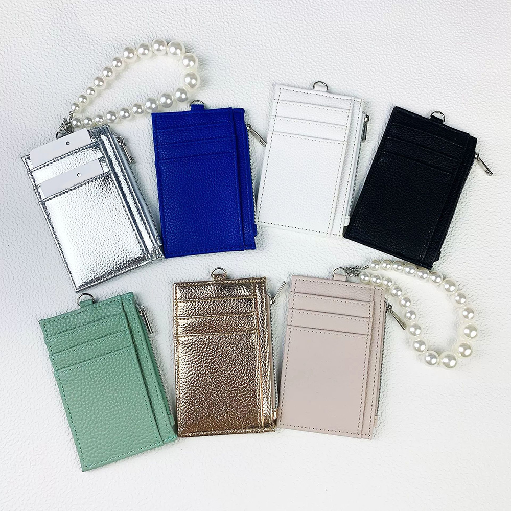 Coin Purse Wallet Pouch Card Clip Card Bag 2-in-1 Large Capacity Multiple Card Slots Multi-layer With Handle