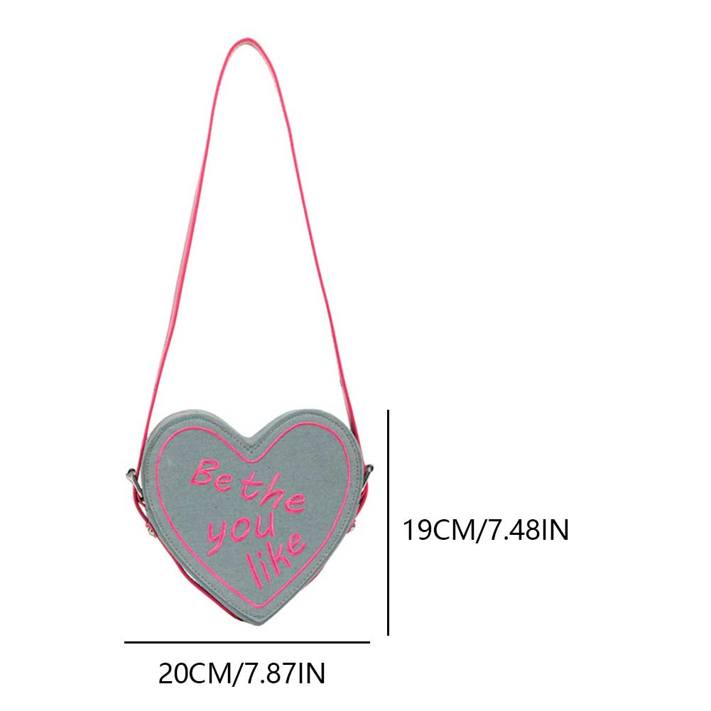 Women PU Heart-shaped Bag Chic Hobo Bag Solid Color Fashion Shoulder Bag Adjustable Strap Top Handle Bag Simple Satchel Purse