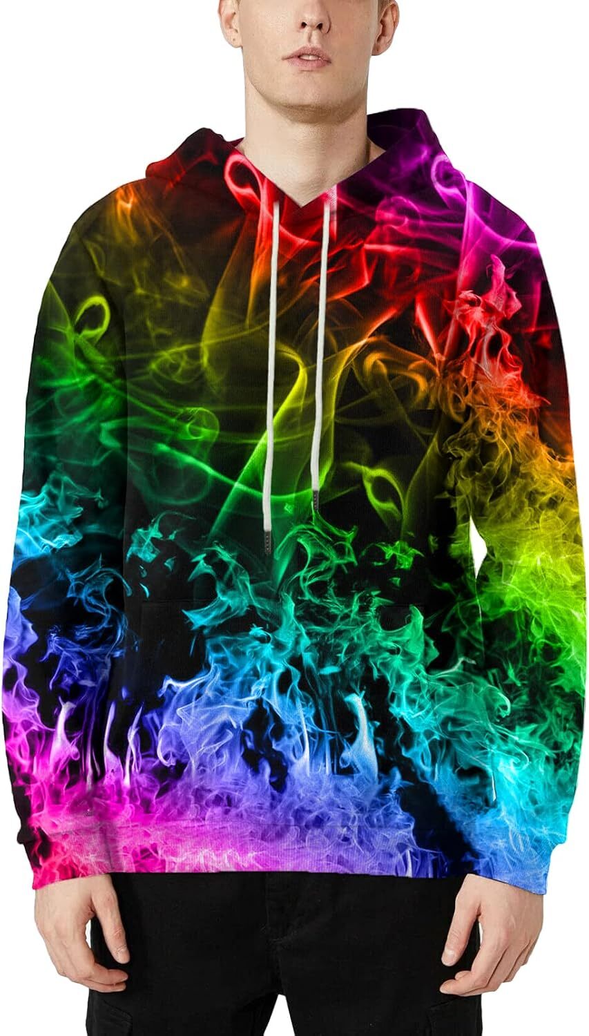 Hoodie for Mens Womens Unisex 3D Novelty Hoodies Graphic Sweatshirt for Men Women with Pockets Graphic Fashionable and cool patterns