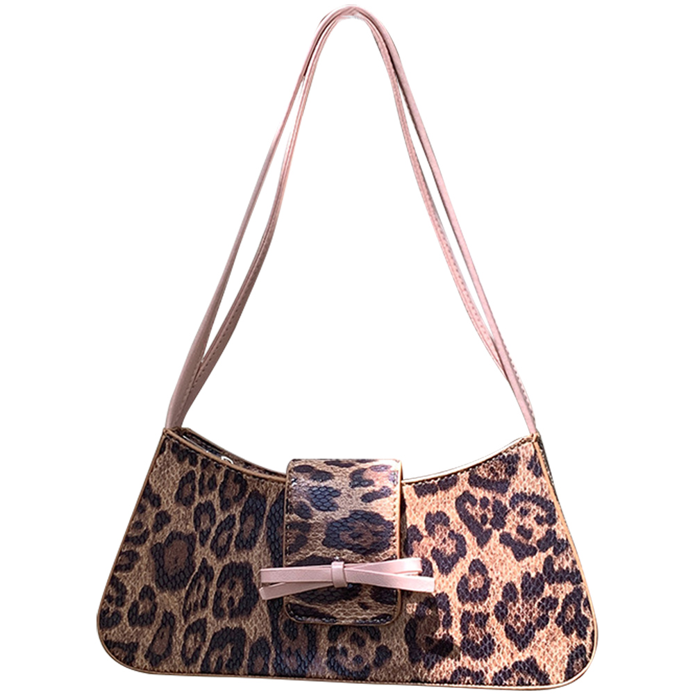 PU Leather Magnetic Closure Square Bag Shoulder Bag for Women Bowknot Underarm Bag Satchel Purse Work Travel Bag
