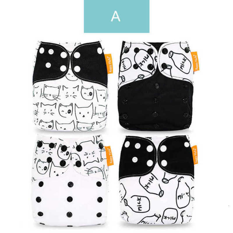 Baby Cloth Diapers Hot selling baby four piece washable cloth diaper set, good for diaper baby learning and training pants