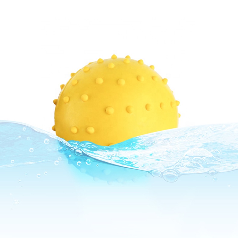 Pet Dog Training Ball Toys with Rope Naturel Rubber Ball Toy for Dog Tooth Clean Play Chew Exercise Toy