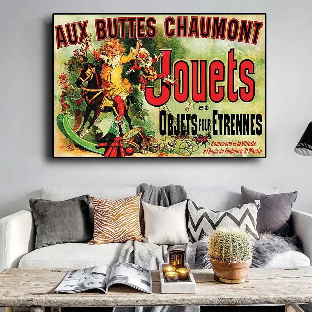 Aux Buttes Chaumont Jouets Posters Friends TV Canvas Painting Posters and Printing Wall Art Pictures Cuadros Living Room X241107