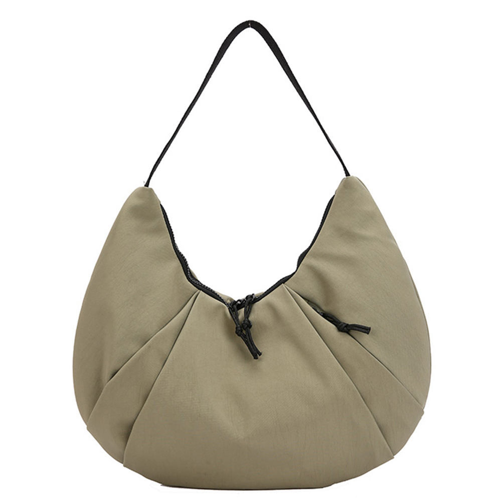 Crescent Bag Women Large Capacity Shoulder Bag Canvas Zipper Underarm Bag Hobo Bag Travel Commuter Bag