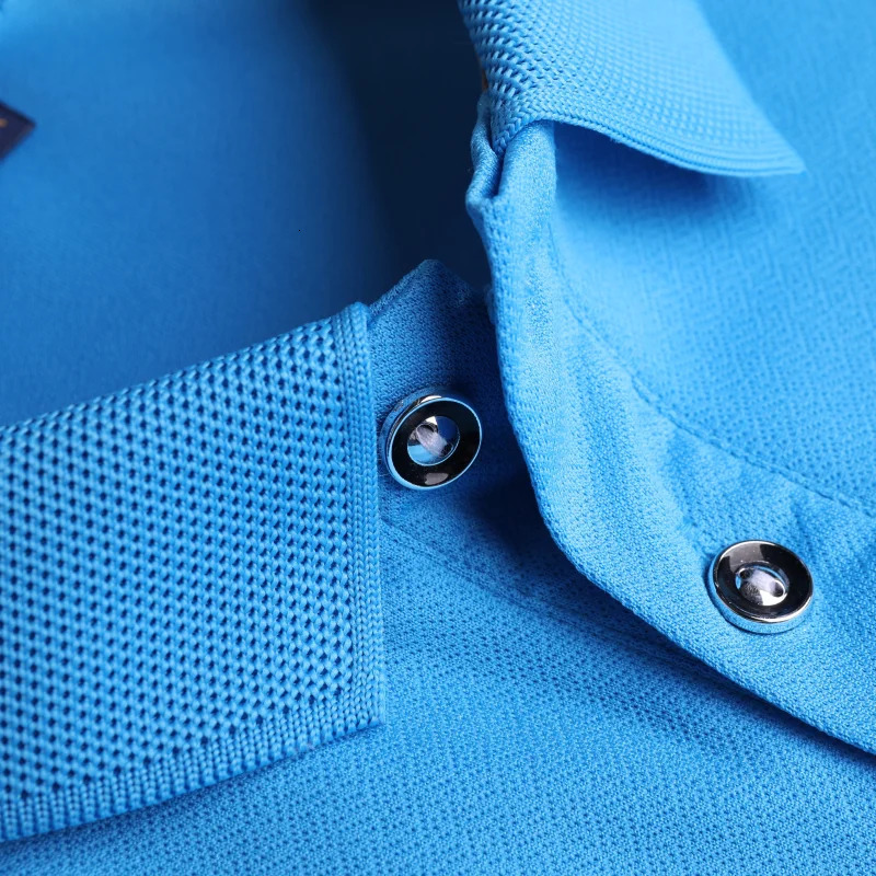 Mens Business Casual Polo Shirt Black Plain Blank Short Sleeve Shirts Custom Printing Embroidery Sports Golf T Shirt For 240319