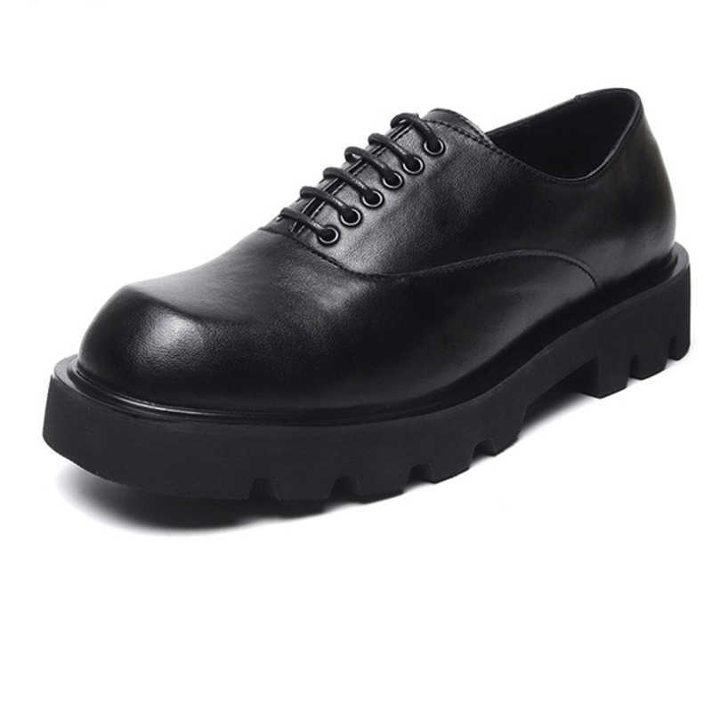 Men Dress Shoes Mens Casual Leather Shoes New Formal British Mens Shoes Thick Sole Dressing Shoes 241009